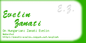 evelin zanati business card